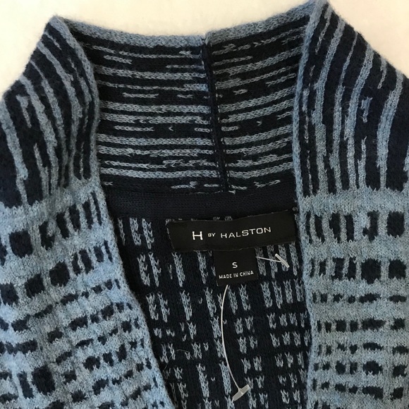 H by Halston Blue Duster Sweater - Picture 2 of 8